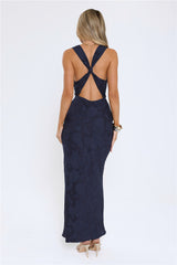 Lasting Luxuries Maxi Dress Navy