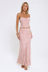 Warm As Honey Maxi Skirt Pink