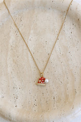 Santa's Hat Necklace Gold