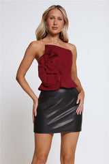 Rosé Dreamers Strapless Top Wine