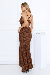 Pretty Haze Maxi Dress Brown