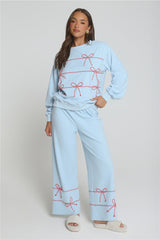 Candy Cane Dreams Sweatpants Blue