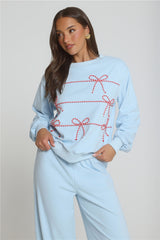 Candy Cane Dreams Sweater Blue
