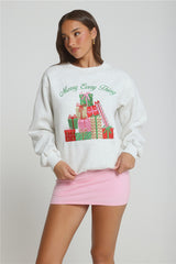Merry Every Thing Sweater Grey