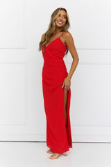 Spark Of Excitement Maxi Dress Tangerine