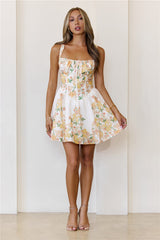 Secret Stem Mini Dress Orange
