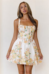 Secret Stem Mini Dress Orange