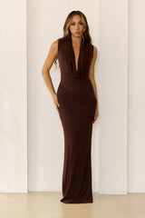 Vanity Nights Maxi Dress Chocolate
