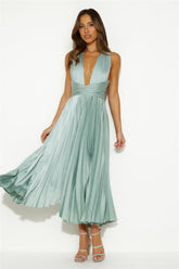 Prime Asset Midi Dress Sage
