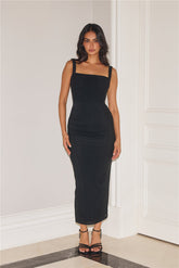Simply Better Mesh Maxi Dress Black