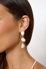 18k Gold Plated Liquid Love Earrings Gold