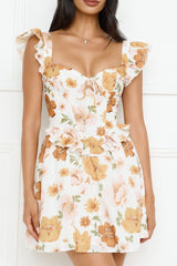 Orchid Allure Mini Dress Orange