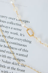 Washed Up Freshwater Pearl Necklace Gold