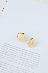 Simple Style Earrings Gold