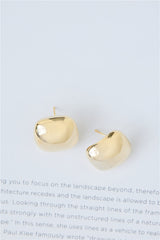 Simple Style Earrings Gold