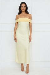Daisy Darling Strapless Maxi Dress Yellow