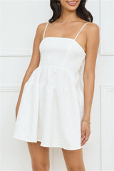 Softly Stunning Mini Dress White
