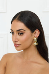 Retreating Earrings Gold