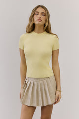 Rewrite The Rules Knit T-Shirt Yellow