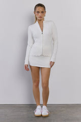 Winter Magic Knit Skort White