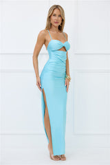 Meet The Queen Maxi Dress Aqua