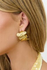 Petal Kisses Earrings Gold