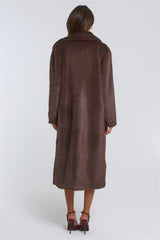Plushé Faux Fur Coat Chocolate