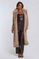Plushé Faux Fur Coat Latte