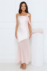 Proposal Satin Maxi Dress Pink