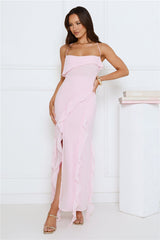 Station Of Luxe Midi Dress Pink