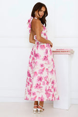 Emilienne Halter Maxi Dress Purple
