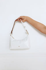 Sofia Bag White Crinkle Gold