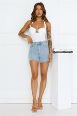 Starfish Beauty Halter Top White