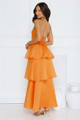 Sunset Waltz Maxi Dress Orange