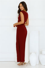 Starlit Soiree Maxi Dress Wine