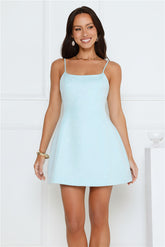 Sunkissed Serenade Mini Dress Blue