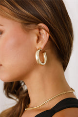 Neat Finishes Earrings Gold