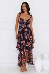 Dahlia Dance Maxi Dress Navy