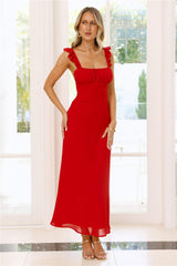 Mansion Party Maxi Dress Red