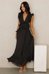 Evening Luxe Maxi Dress Black