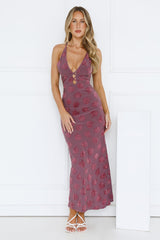 Summer Rain Maxi Dress Purple