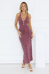 Summer Rain Maxi Dress Purple