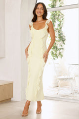 Saltwater Serenity Maxi Dress Lemon