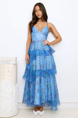 Bright Breeze Maxi Dress Blue