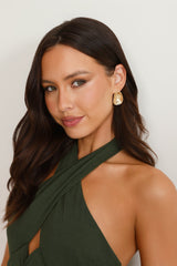 When In New York Earrings Gold