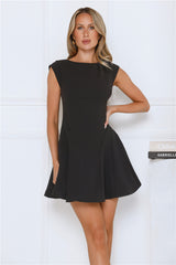 Office Hours Mini Dress Black