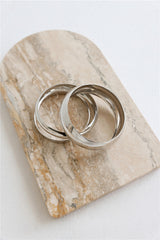 Trendy Style Bangles 3pk Silver