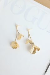 Petals In The Rain Earrings Gold