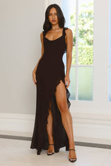 All Night Affair Maxi Dress Brown