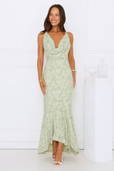 Pretty Haze Maxi Dress Sage